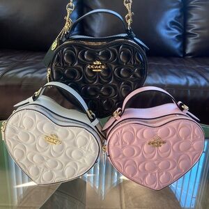 NEW Coach heart shaped mini bag(s)